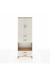 Arges Dolap 4 Raflı 4 Çekmeceli 2 Kapaklı 88x30x243 - S33M095V7A