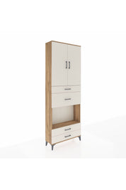 Arges Dolap 4 Raflı 4 Çekmeceli 2 Kapaklı 88x30x243 - S33M095V7A