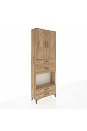 Arges Dolap 4 Raflı 4 Çekmeceli 2 Kapaklı 88x30x243 - S33M095V9A