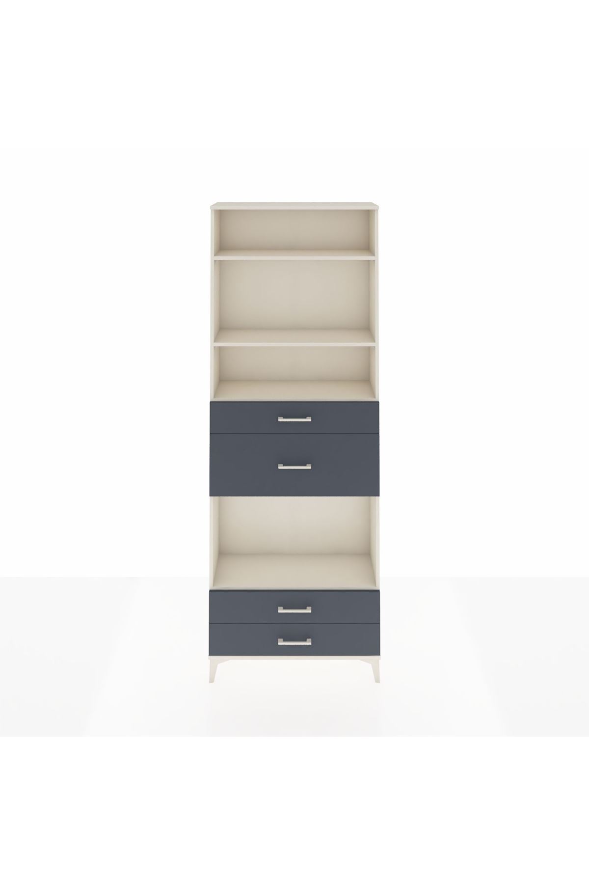 Arges Dolap 4 Raflı 4 Çekmeceli 88x30x243 - S33M096V2A