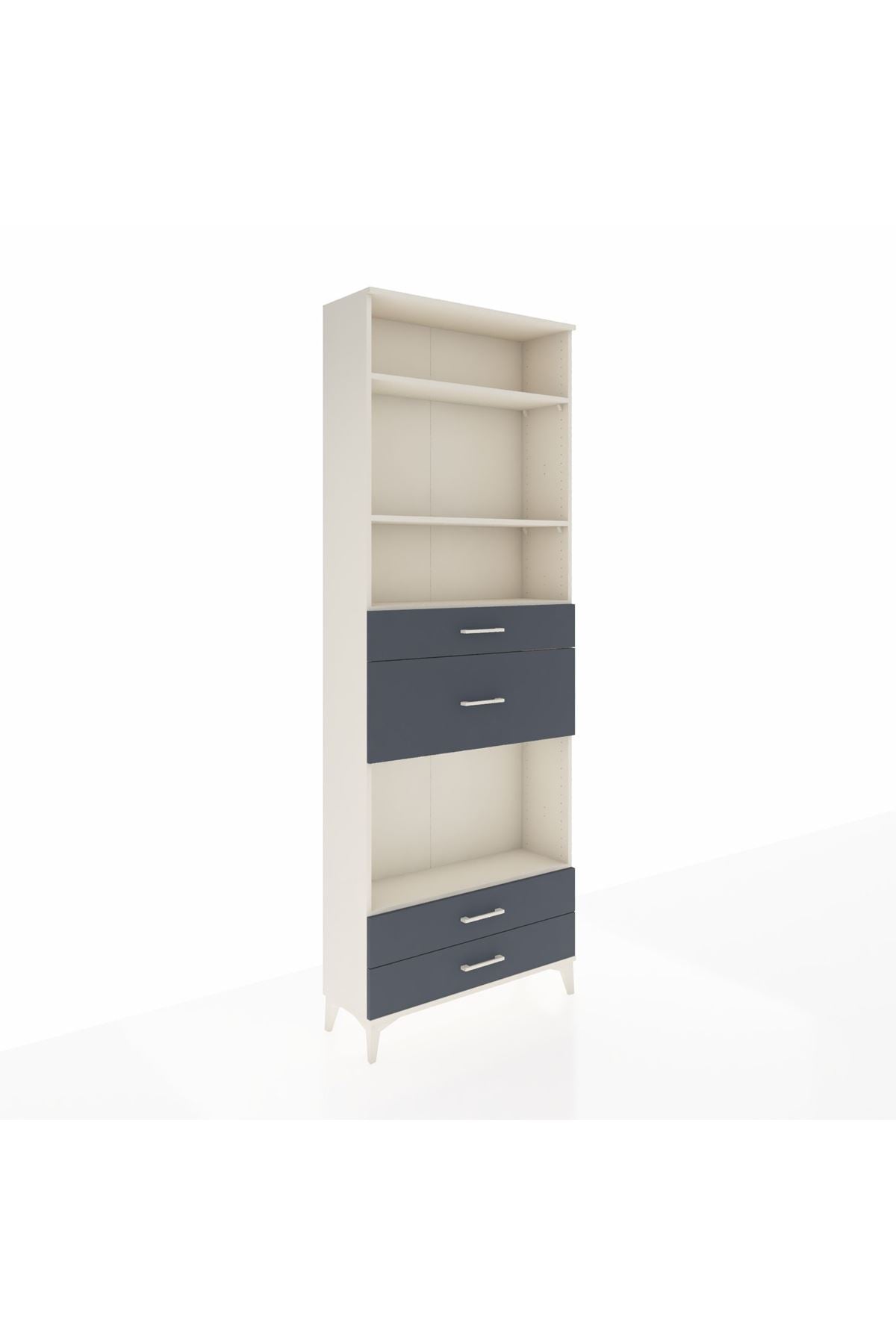 Arges Dolap 4 Raflı 4 Çekmeceli 88x30x243 - S33M096V2A