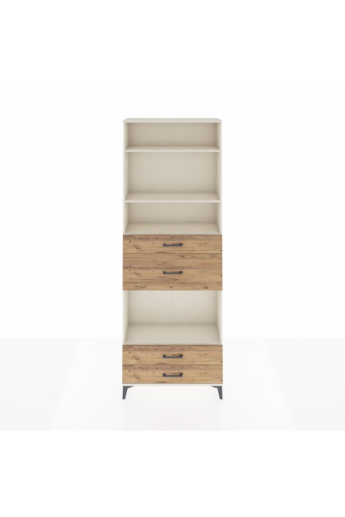 Arges Dolap 4 Raflı 4 Çekmeceli 88x30x243 - S33M096V3A