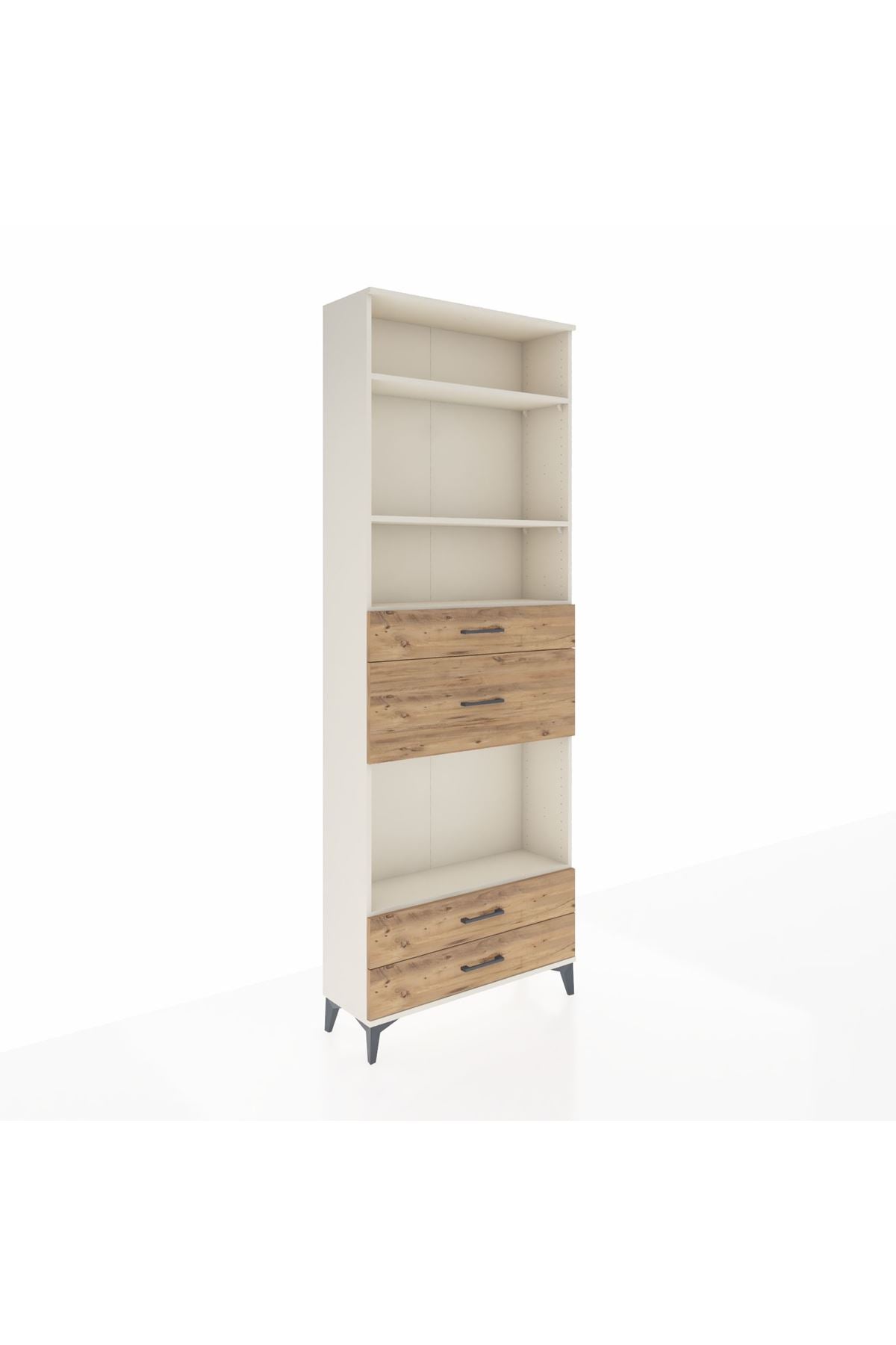 Arges Dolap 4 Raflı 4 Çekmeceli 88x30x243 - S33M096V3A