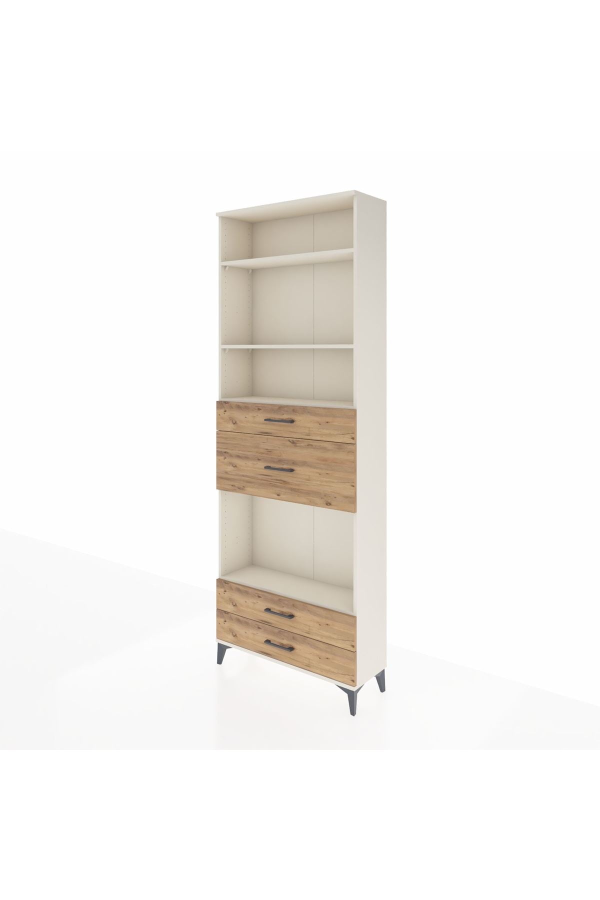 Arges Dolap 4 Raflı 4 Çekmeceli 88x30x243 - S33M096V3A