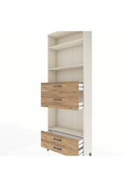 Arges Dolap 4 Raflı 4 Çekmeceli 88x30x243 - S33M096V3A