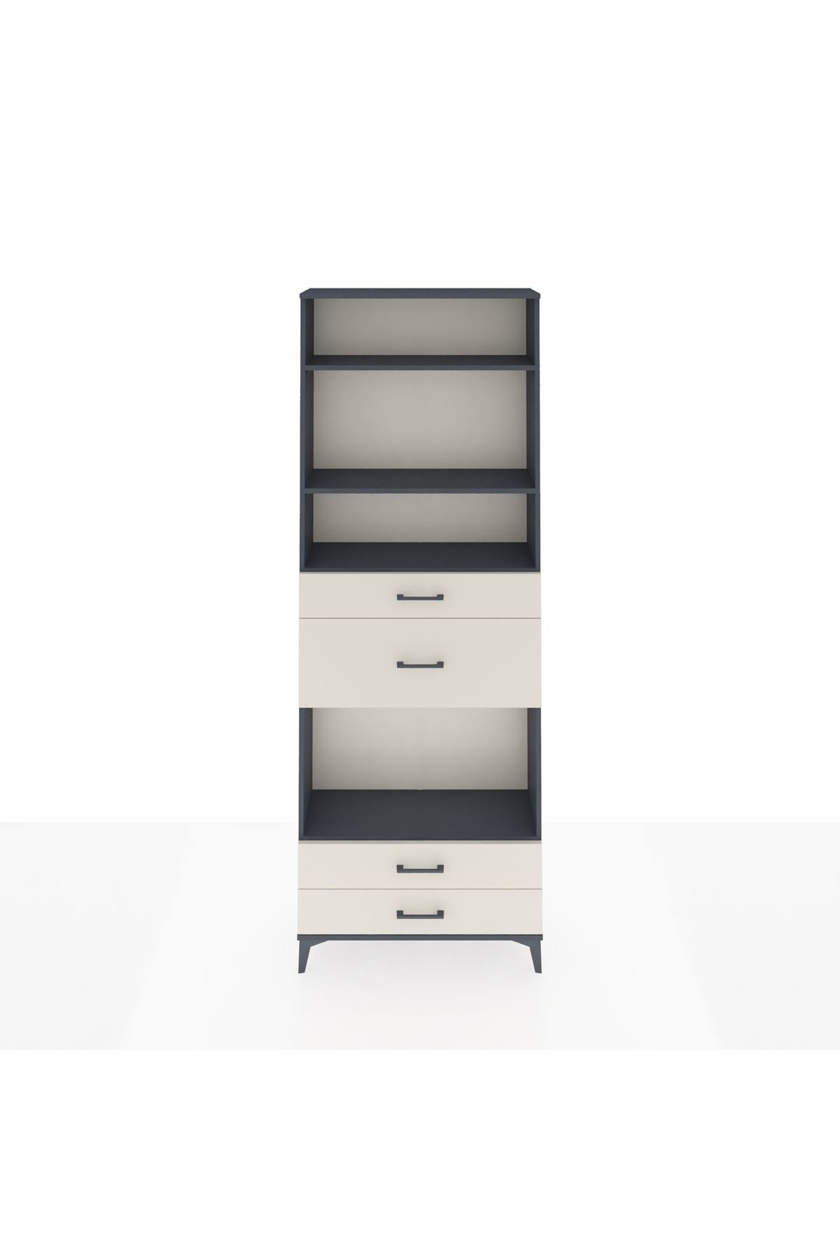 Arges Dolap 4 Raflı 4 Çekmeceli 88x30x243 - S33M096V4A