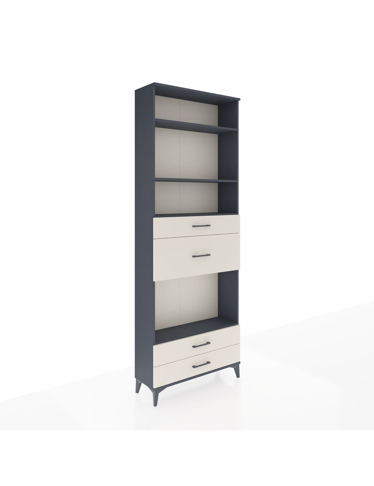 Arges Dolap 4 Raflı 4 Çekmeceli 88x30x243 - S33M096V4A