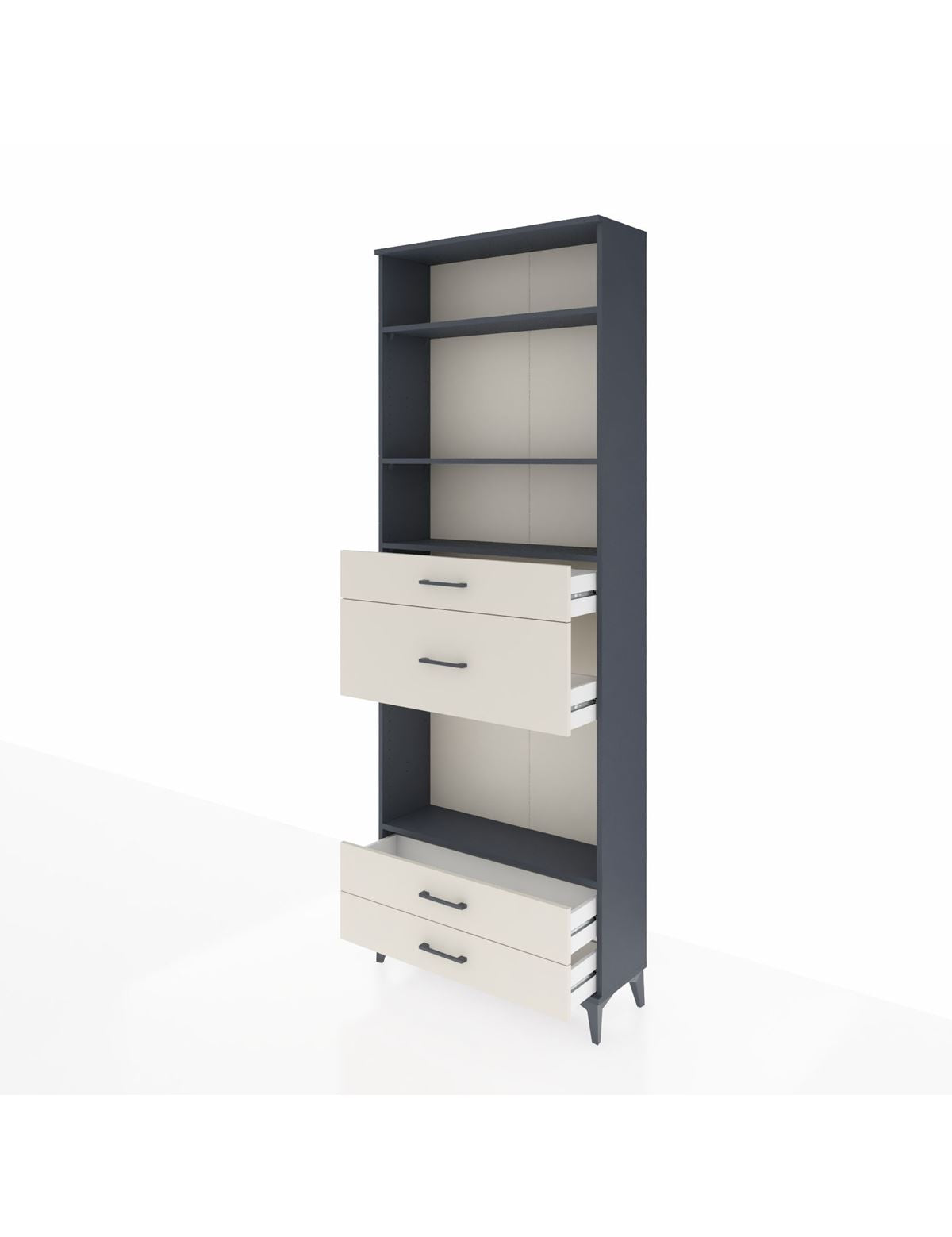 Arges Dolap 4 Raflı 4 Çekmeceli 88x30x243 - S33M096V4A