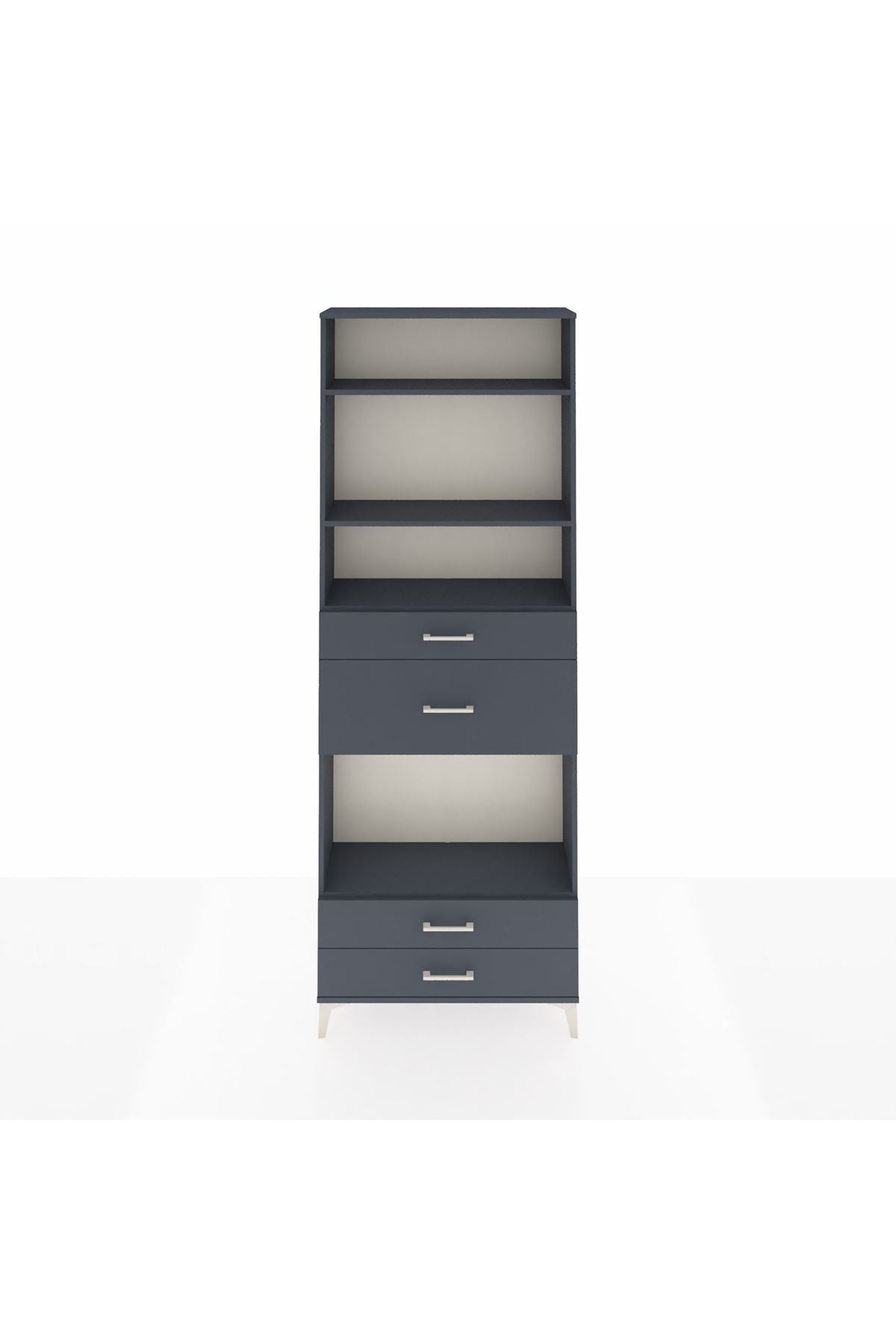Arges Dolap 4 Raflı 4 Çekmeceli 88x30x243 - S33M096V5A