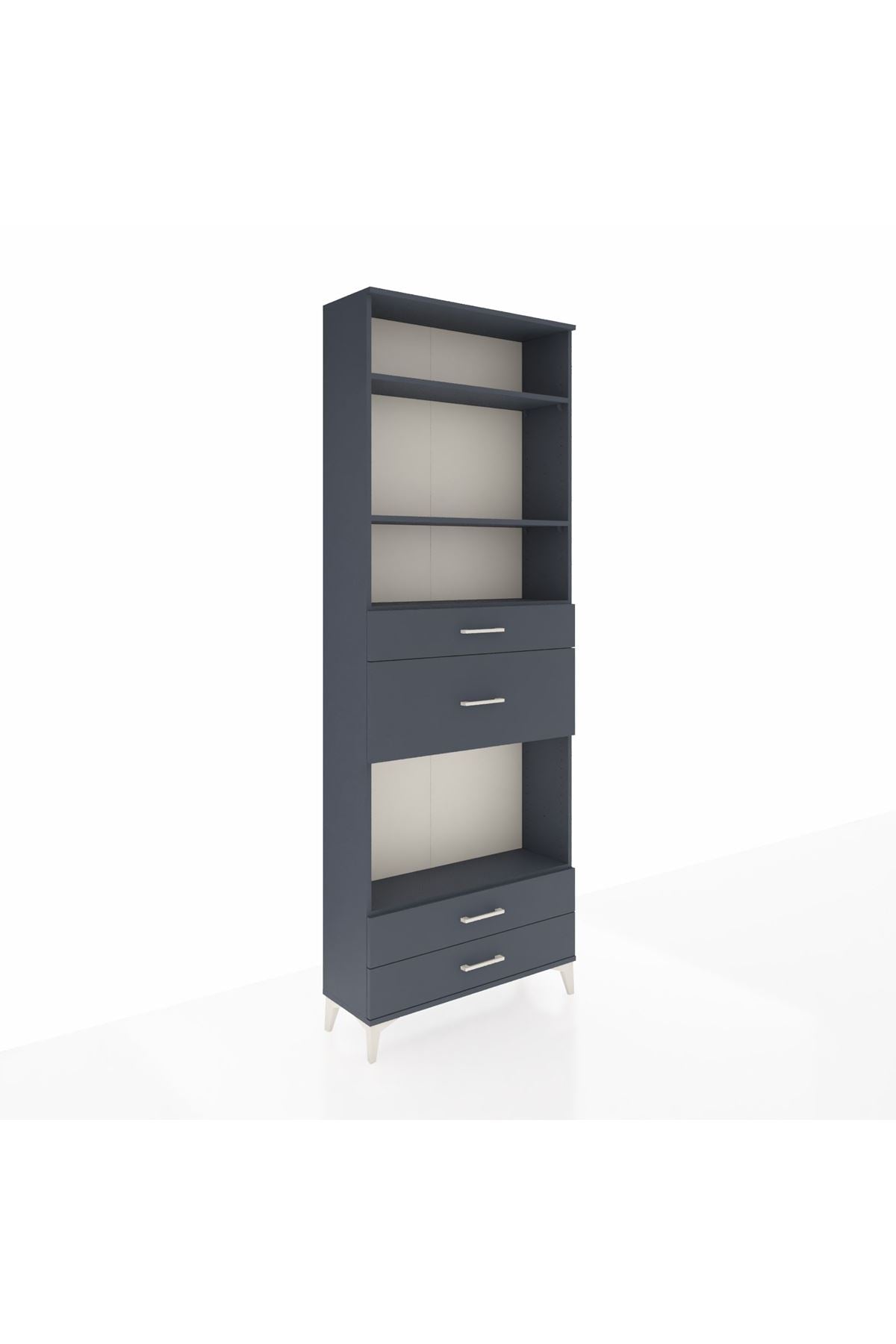 Arges Dolap 4 Raflı 4 Çekmeceli 88x30x243 - S33M096V5A