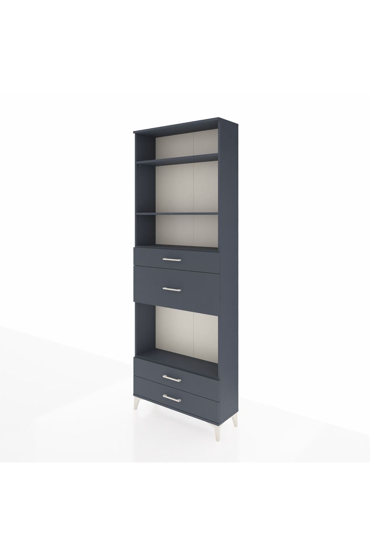 Arges Dolap 4 Raflı 4 Çekmeceli 88x30x243 - S33M096V5A