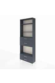 Arges Dolap 4 Raflı 4 Çekmeceli 88x30x243 - S33M096V5A