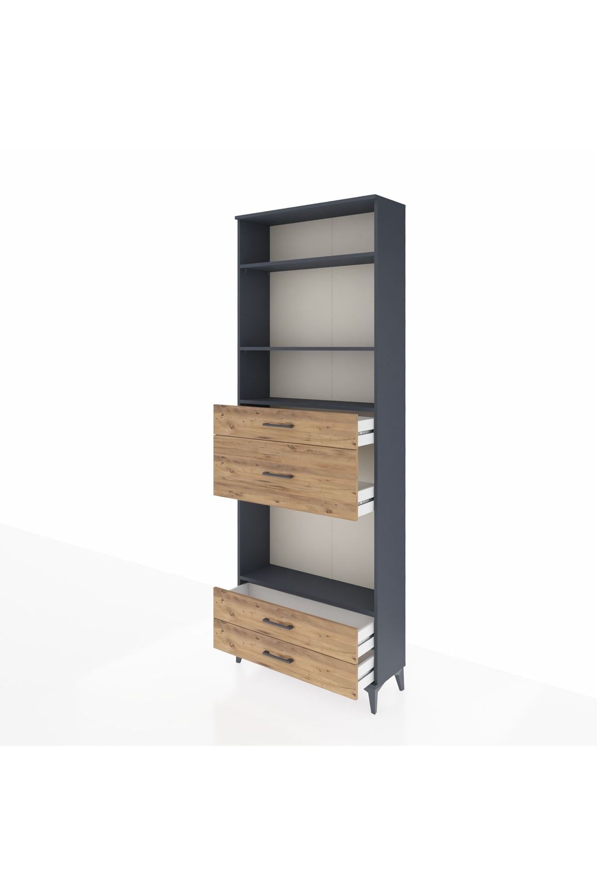 Arges Dolap 4 Raflı 4 Çekmeceli 88x30x243 - S33M096V6A