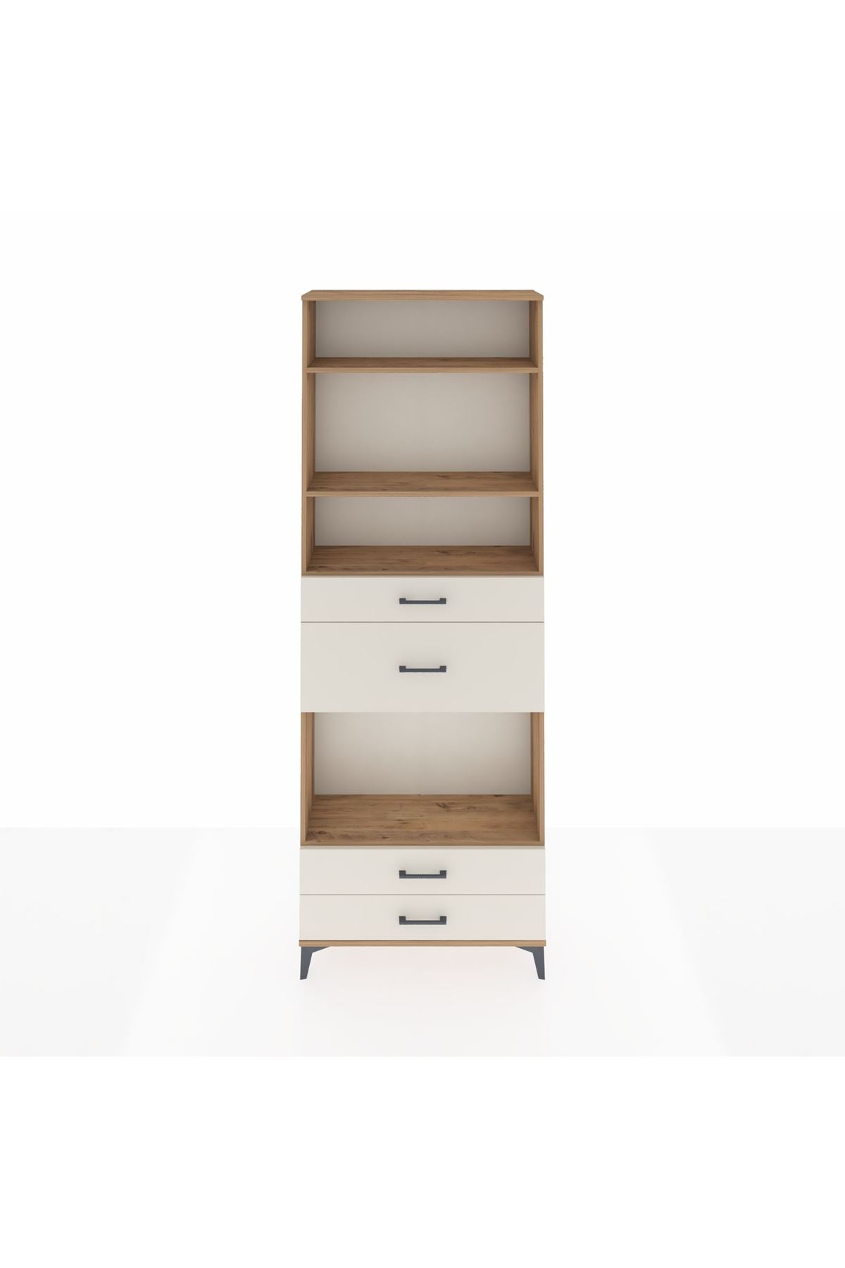 Arges Dolap 4 Raflı 4 Çekmeceli 88x30x243 - S33M096V7A