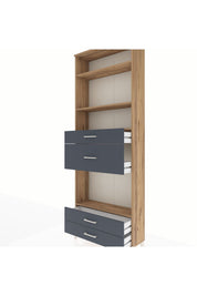 Arges Dolap 4 Raflı 4 Çekmeceli 88x30x243 - S33M096V8A