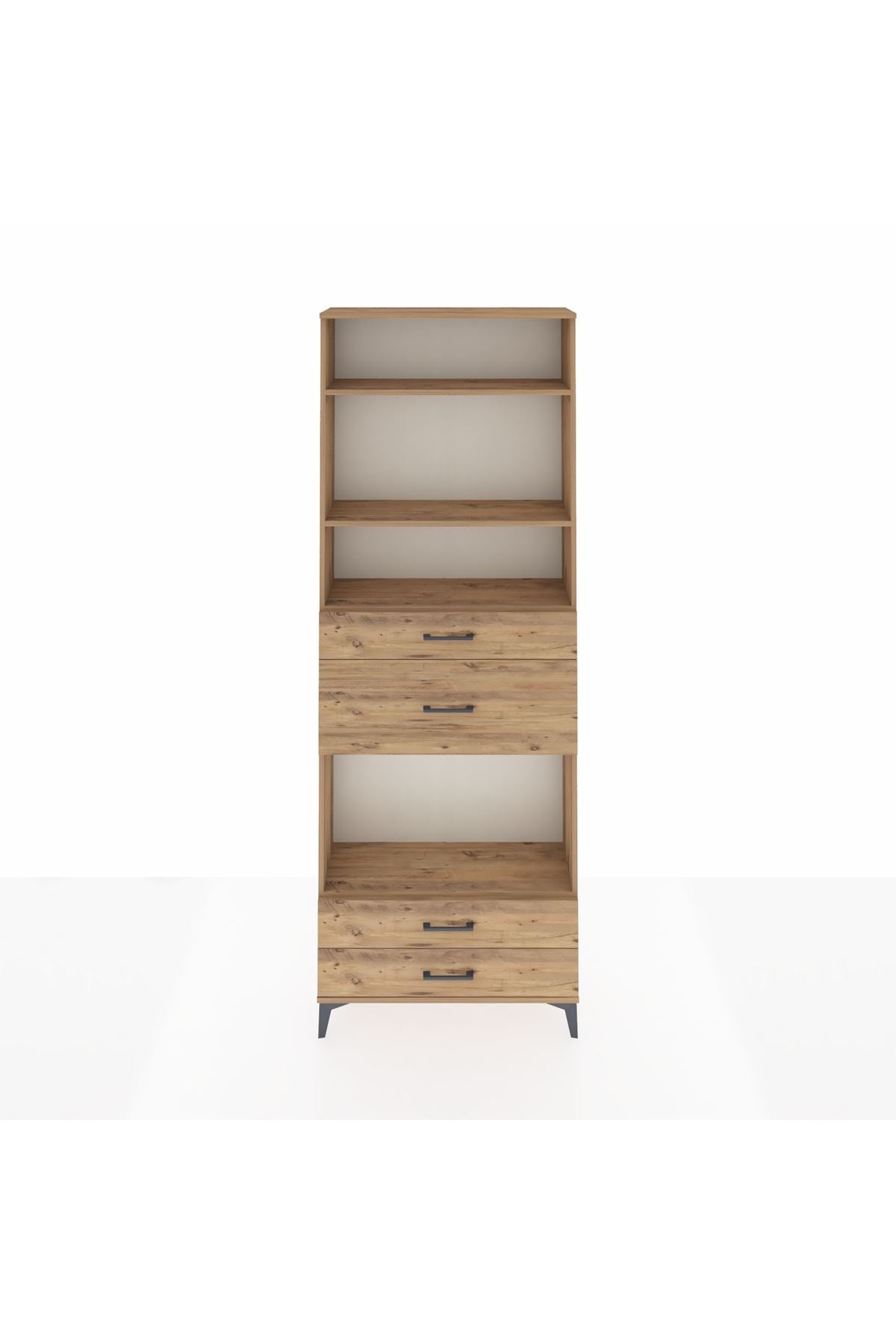 Arges Dolap 4 Raflı 4 Çekmeceli 88x30x243 - S33M096V9A