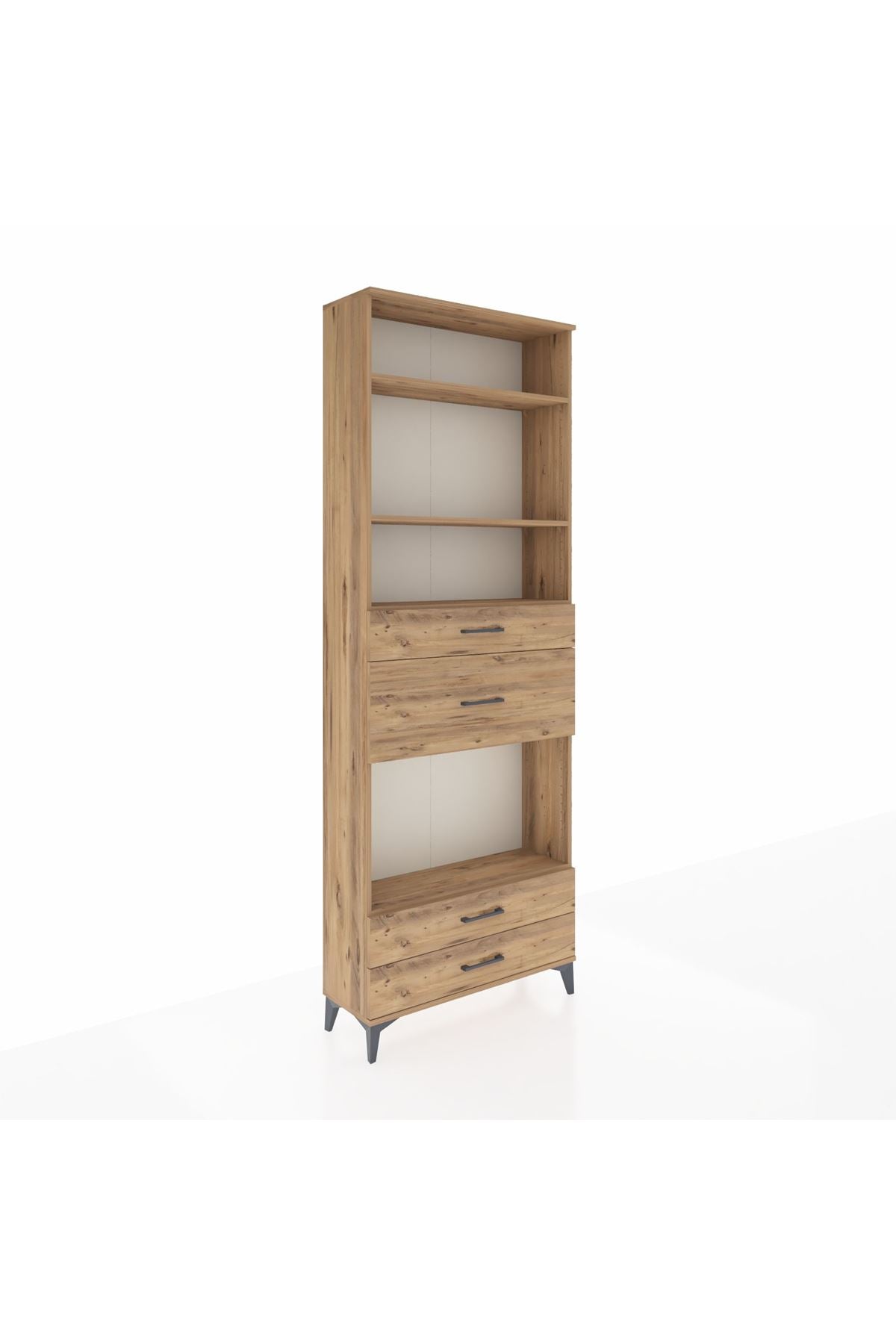 Arges Dolap 4 Raflı 4 Çekmeceli 88x30x243 - S33M096V9A