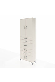 Arges Dolap 3 Raflı 5 Çekmeceli 4 Kapaklı 88x30x243 - S33M097V1A