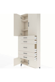 Arges Dolap 3 Raflı 5 Çekmeceli 4 Kapaklı 88x30x243 - S33M097V1A