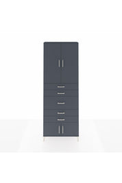 Arges Dolap 3 Raflı 5 Çekmeceli 4 Kapaklı 88x30x243 - S33M097V5A