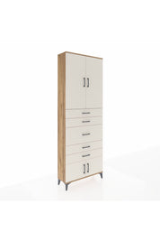 Arges Dolap 3 Raflı 5 Çekmeceli 4 Kapaklı 88x30x243 - S33M097V7A