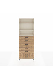 Arges Dolap 3 Raflı 5 Çekmeceli 2 Kapaklı 88x30x243 - S33M098V3A