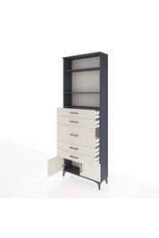 Arges Dolap 3 Raflı 5 Çekmeceli 2 Kapaklı 88x30x243 - S33M098V4A