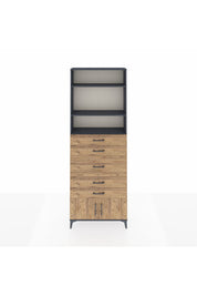 Arges Dolap 3 Raflı 5 Çekmeceli 2 Kapaklı 88x30x243 - S33M098V6A