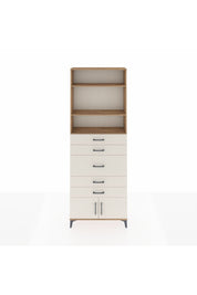 Arges Dolap 3 Raflı 5 Çekmeceli 2 Kapaklı 88x30x243 - S33M098V7A