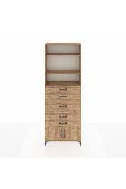 Arges Dolap 3 Raflı 5 Çekmeceli 2 Kapaklı 88x30x243 - S33M098V9A
