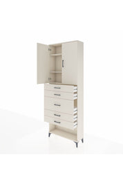 Arges Dolap 3 Raflı 5 Çekmeceli 2 Kapaklı 88x30x243 - S33M099V1A