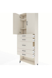Arges Dolap 3 Raflı 5 Çekmeceli 2 Kapaklı 88x30x243 - S33M099V1A