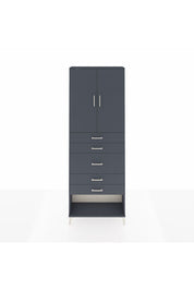 Arges Dolap 3 Raflı 5 Çekmeceli 2 Kapaklı 88x30x243 - S33M099V5A