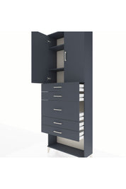 Arges Dolap 3 Raflı 5 Çekmeceli 2 Kapaklı 88x30x243 - S33M099V5A