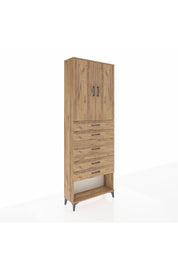 Arges Dolap 3 Raflı 5 Çekmeceli 2 Kapaklı 88x30x243 - S33M099V9A