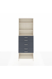 Arges Dolap 3 Raflı 5 Çekmeceli 88x30x243 - S33M100V2A