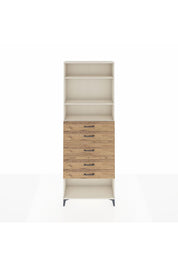 Arges Dolap 3 Raflı 5 Çekmeceli 88x30x243 - S33M100V3A