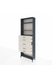 Arges Dolap 3 Raflı 5 Çekmeceli 88x30x243 - S33M100V4A