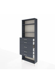 Arges Dolap 3 Raflı 5 Çekmeceli 88x30x243 - S33M100V5A