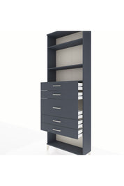 Arges Dolap 3 Raflı 5 Çekmeceli 88x30x243 - S33M100V5A