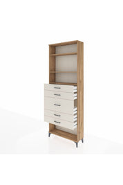Arges Dolap 3 Raflı 5 Çekmeceli 88x30x243 - S33M100V7A