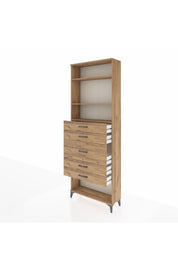 Arges Dolap 3 Raflı 5 Çekmeceli 88x30x243 - S33M100V9A