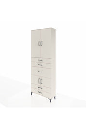 Arges Dolap 4 Raflı 5 Çekmeceli 4 Kapaklı 88x30x243 - S33M101V1A
