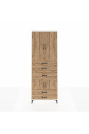 Arges Dolap 4 Raflı 5 Çekmeceli 4 Kapaklı 88x30x243 - S33M101V3A