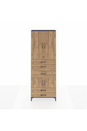 Arges Dolap 4 Raflı 5 Çekmeceli 4 Kapaklı 88x30x243 - S33M101V6A
