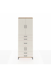 Arges Dolap 4 Raflı 5 Çekmeceli 4 Kapaklı 88x30x243 - S33M101V7A