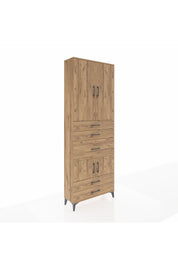 Arges Dolap 4 Raflı 5 Çekmeceli 4 Kapaklı 88x30x243 - S33M101V9A