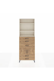 Arges Dolap 4 Raflı 5 Çekmeceli 2 Kapaklı 88x30x243 - S33M102V3A