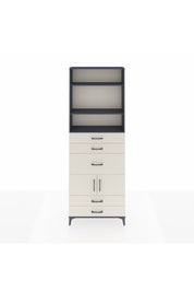 Arges Dolap 4 Raflı 5 Çekmeceli 2 Kapaklı 88x30x243 - S33M102V4A
