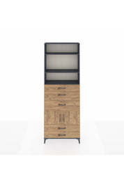 Arges Dolap 4 Raflı 5 Çekmeceli 2 Kapaklı 88x30x243 - S33M102V6A
